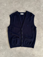 Burberry Lambswool Logo Sleeveless Cardigan - L - SYLK