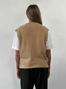Vintage Scottish Pure Wool Sleeveless Vest Jumper - L - SYLK