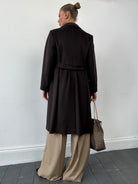 Max Mara Pure Virgin Wool Single Breasted Concealed Placket Coat - S/M - SYLK