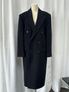 English Vintage 1990s Wool Cashmere Double Breasted Coat - XL - SYLK