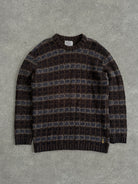 Armani Jeans Wool Check Knitted Jumper - XL - SYLK