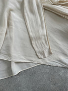 Max Mara Pure Silk Frill Wrap Blouse - L - SYLK