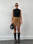 Conbipel Suede Mini Skirt - W28 - SYLK