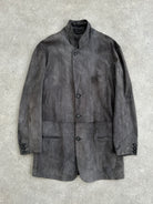 Giorgio Armani Black Label Pure Suede Blazer Jacket - L - SYLK