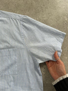 Yves Saint Laurent 00s Check Logo Cotton Shirt - M/L - SYLK