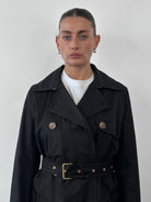 Max Mara Weekend Pure Cotton Belted Trench Coat - M/L - SYLK