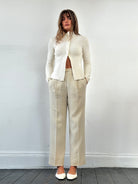 Max Mara Pure Wool Straight Leg Tailored Trousers - W28 - SYLK