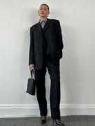 Yves Saint Laurent Brushed Wool Pinstripe Three Piece Suit - 40R/W30 - SYLK