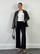 Max Mara Cotton Silk Mid Waisted Straight Leg Trousers - W34 - SYLK