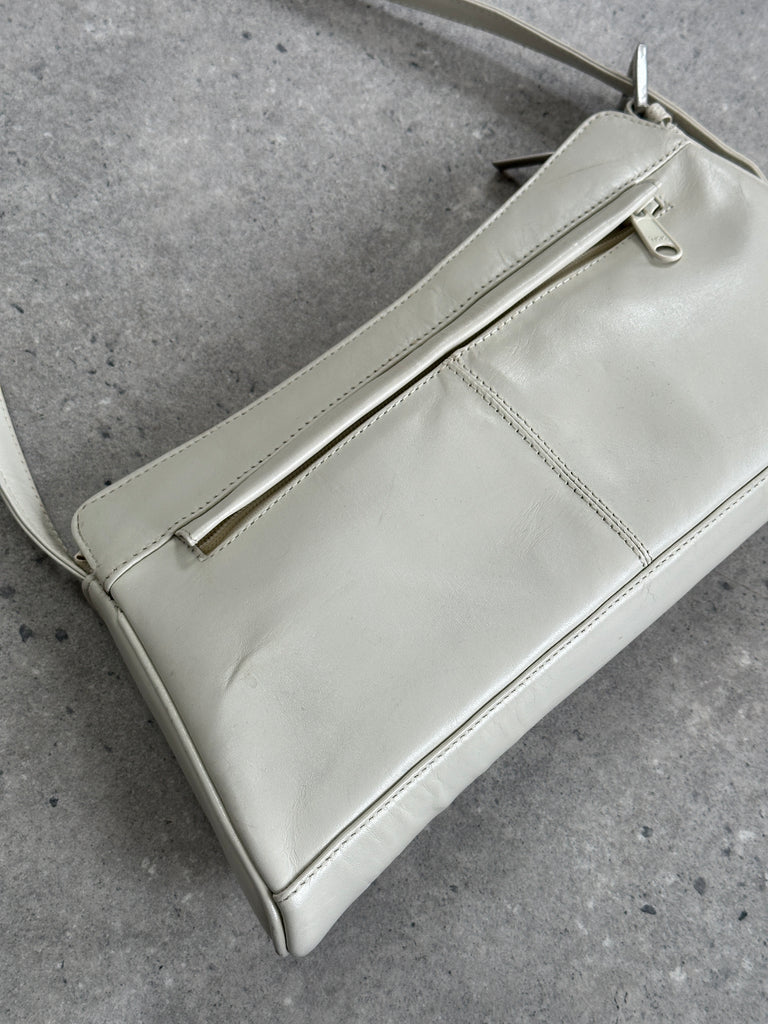 Vintage Faux Leather A-line Shoulder Bag - SYLK