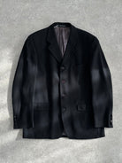 Yves Saint Laurent 90s Wool Woven Single Breasted Blazer - 42R/L - SYLK