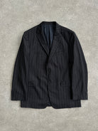 Versace Collction Stripe Pure Wool Single Breasted Blazer - 46R/XL - SYLK