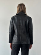 Armani Jeans Button Up Leather Jacket - S - SYLK