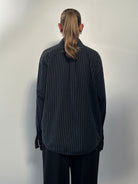 Yves Saint Laurent Stripe Pure Cotton Logo Shirt - XL - SYLK