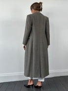 Giorgio Armani Virgin Wool Herringbone Coat - M - SYLK