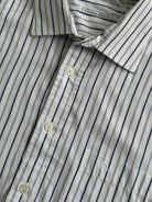 Christian Dior Monsieur Cotton Stripe Logo Shirt - L/XL - SYLK