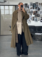 London Fog 1980s High Neck Belted Trench Coat - XXL - SYLK