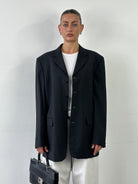 Yves Saint Laurent 90s Pure Wool Single Breasted Blazer - 42R/XL - SYLK