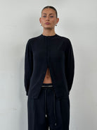 Giorgio Armani Black Label Silk Button Back Top - S - SYLK
