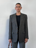 Burberry Tweed Pure Wool Single Breasted Blazer - 40R/L - SYLK