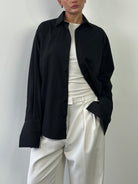Yves Saint Laurent 00s Cotton Logo Dress Shirt - L - SYLK