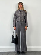 Emporio Armani Wide Leg Low Rise Trousers - W30 - SYLK
