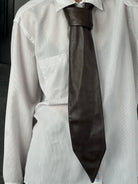 Christian Dior Chemises 1980s Stripe Cotton Logo Shirt - L - SYLK