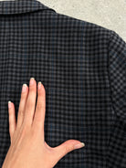 Yves Saint Laurent 1980s Check Brushed Wool Blazer - 40R/L - SYLK