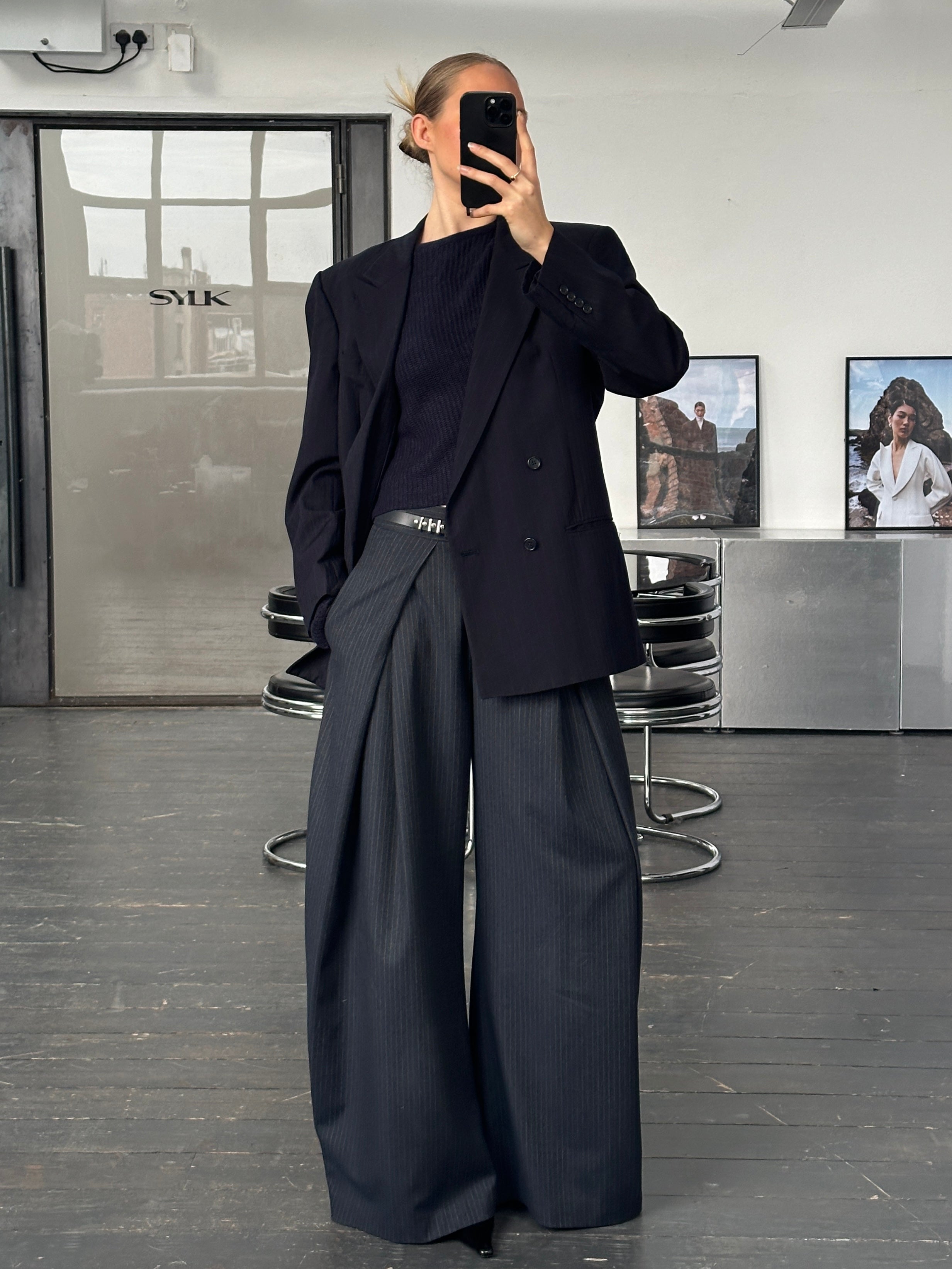 Christian Dior Monsieur 1980s Stripe Double Breasted Blazer - 40R/L - SYLK