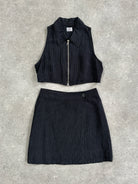Armani Jeans Linen Stripe Two Piece Skirt Set - S/W25 - SYLK