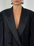 Pierre Cardin Pure Wool Tuxedo Double Breasted Suit - 42R/W32 - SYLK