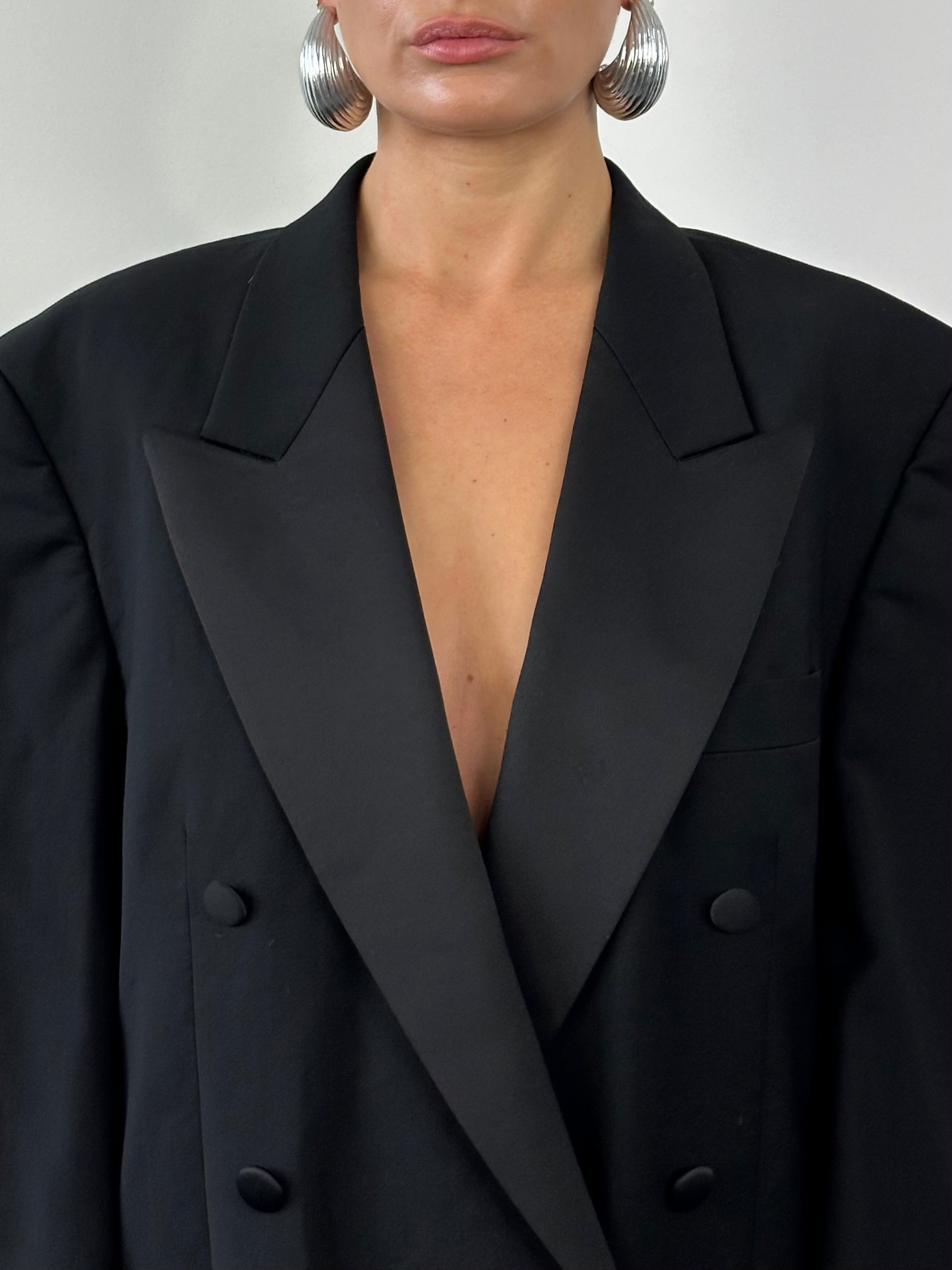 Pierre Cardin Pure Wool Tuxedo Double Breasted Suit - 42R/W32 - SYLK
