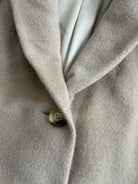 Max Mara Brushed Wool Cashmere Single Breasted Coat - M/L - SYLK