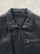 Vintage Minimal Leather Jacket - L - SYLK
