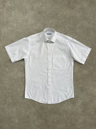 Yves Saint Laurent 1980s Logo Cotton Short Sleeve Shirt - S/M - SYLK