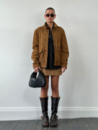 ARMA Suede Bomber Jacket - L - SYLK