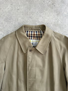 Aquascutum Cotton Concealed Placket Trench Coat - L/XL - SYLK