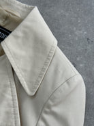 Vintage Cotton Double Breasted Belted Trench Coat - XS - SYLK