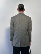 Vintage 80s Check Wool Single Breasted Blazer - 38S/M - SYLK