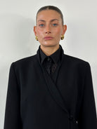 Giorgio Armani 80s Black Label Pure Wool Wide Leg Suit - M/L - SYLK