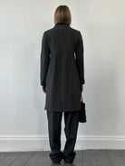Max Mara Wool Cashmere Herringbone Single Breasted Coat - S/M - SYLK