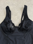 Vintage 2000s Satin Lace Bodysuit - S - SYLK