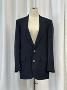 Christian Dior Monsieur 1980s Pure Wool Bespoke Button Blazer - 38R/M - SYLK