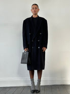 Yves Saint Laurent Wool Alpaca Double Breasted Coat - XL - SYLK