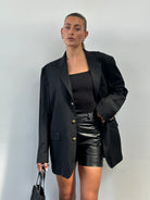 Yves Saint Laurent 90s Pure Wool Bespoke Button Blazer - 42R/XL - SYLK