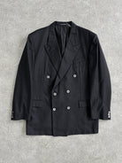 Yves Saint Laurent 80s Wool Double Breasted Blazer - 40R/L - SYLK