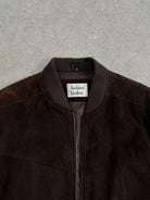 Vintage Suede Bomber Jacket - L - SYLK