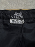 Celine 80s Pure Wool Logo Hardware Pleated Skirt - W24 - SYLK
