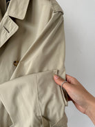 Christian Dior Paris Cotton Double Breasted Belted Trench Coat - 40R/XL - SYLK