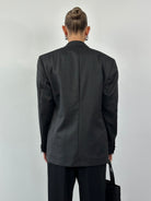 Yves Saint Laurent 80s Wool Silk Single Button Tuxedo Blazer - 38R/M - SYLK